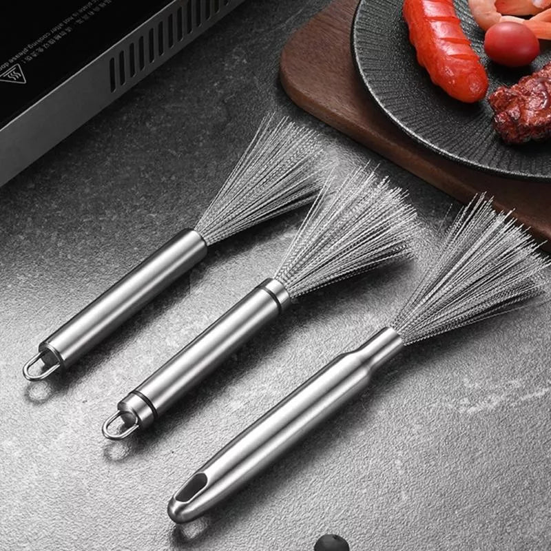 Stainless Steel Kitchen Scrubbing Brush – Deep Cleaning for Sinks & Tableware