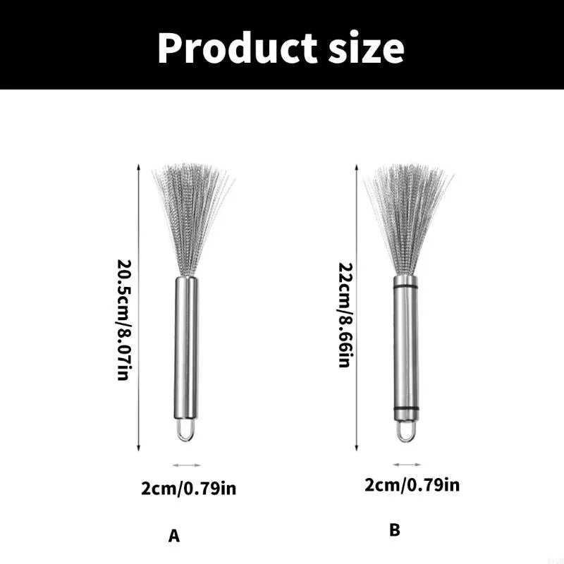 Stainless Steel Kitchen Scrubbing Brush – Deep Cleaning for Sinks & Tableware