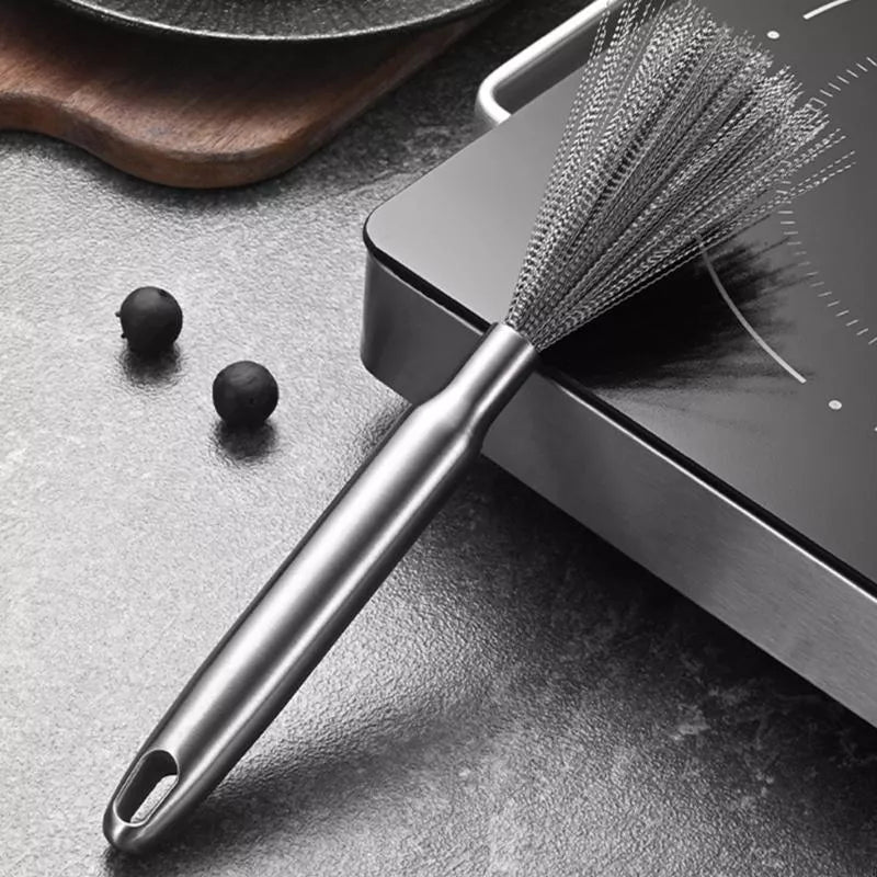 Stainless Steel Kitchen Scrubbing Brush – Deep Cleaning for Sinks & Tableware