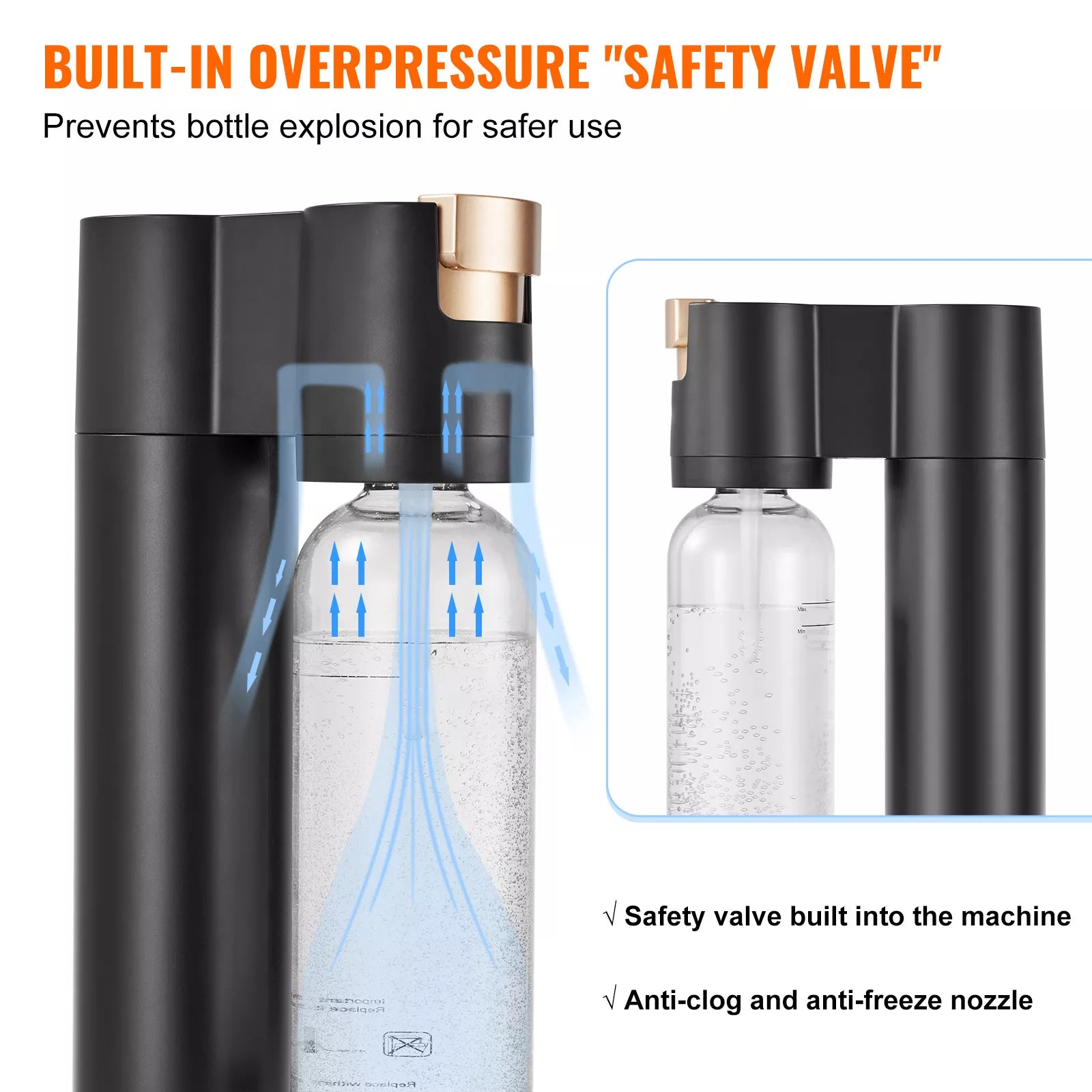 Premium Sparkling Water Maker for Home – Quick & Easy Soda Water Machine