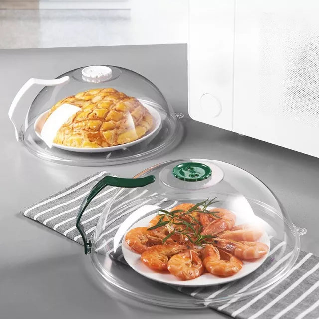 Microwave-Safe Anti-Splash Food Cover with Oil and Mosquito Protection
