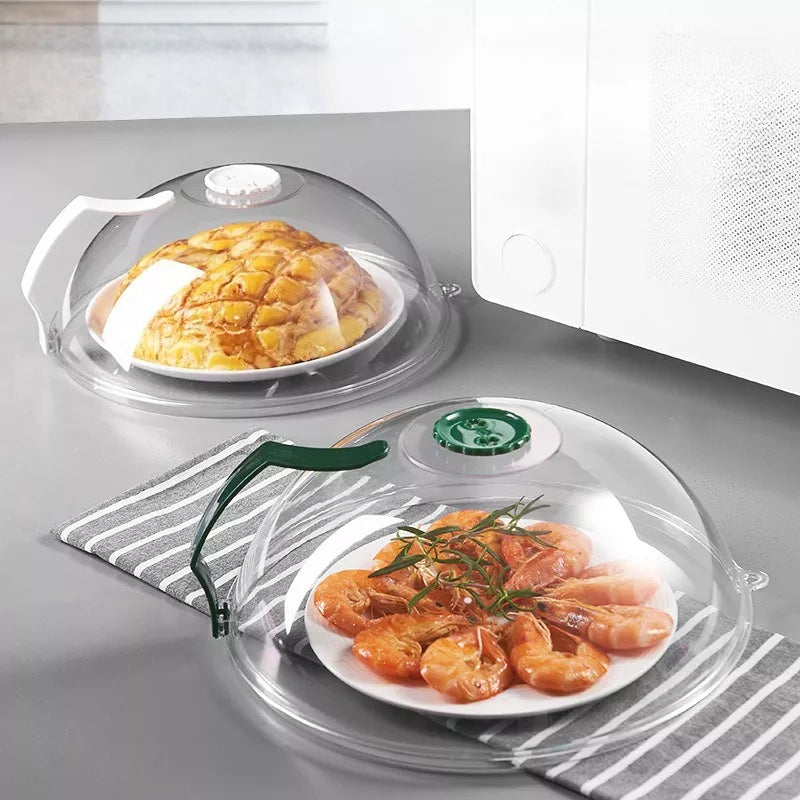 Microwave-Safe Anti-Splash Food Cover with Oil and Mosquito Protection