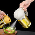 500ml Glass Oil Sprayer and Dispenser Bottle with Scale for Cooking & Grilling