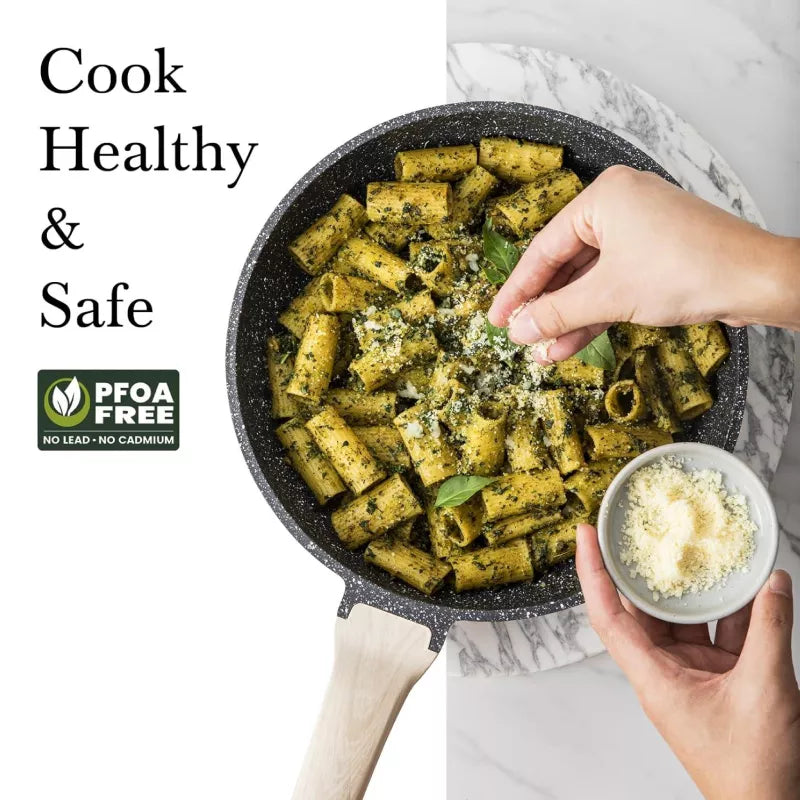 Non-Stick Frying Pan for Induction & Gas Stoves – 8″/9.5″/11″ Skillet for Home Cooking