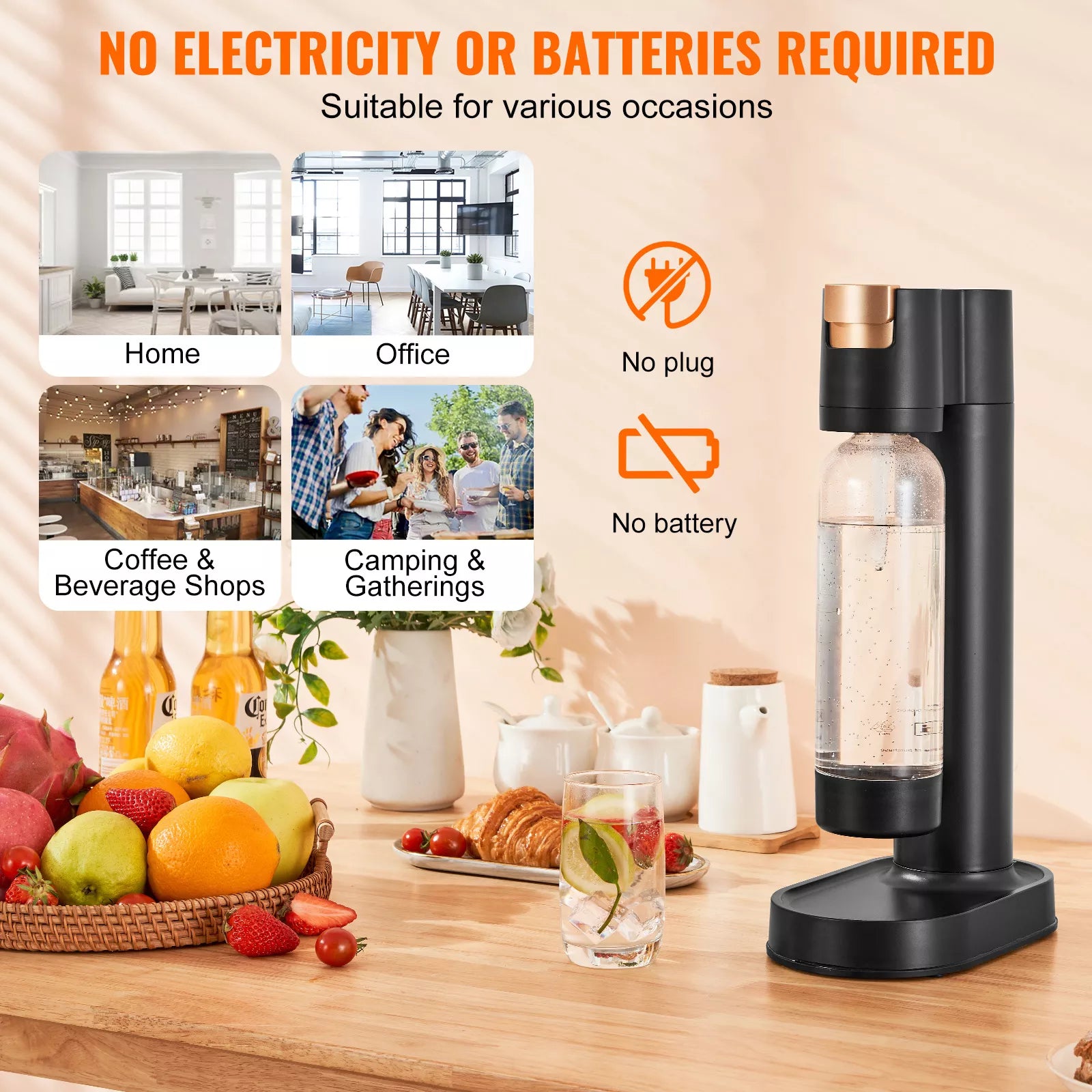 Premium Sparkling Water Maker for Home – Quick & Easy Soda Water Machine
