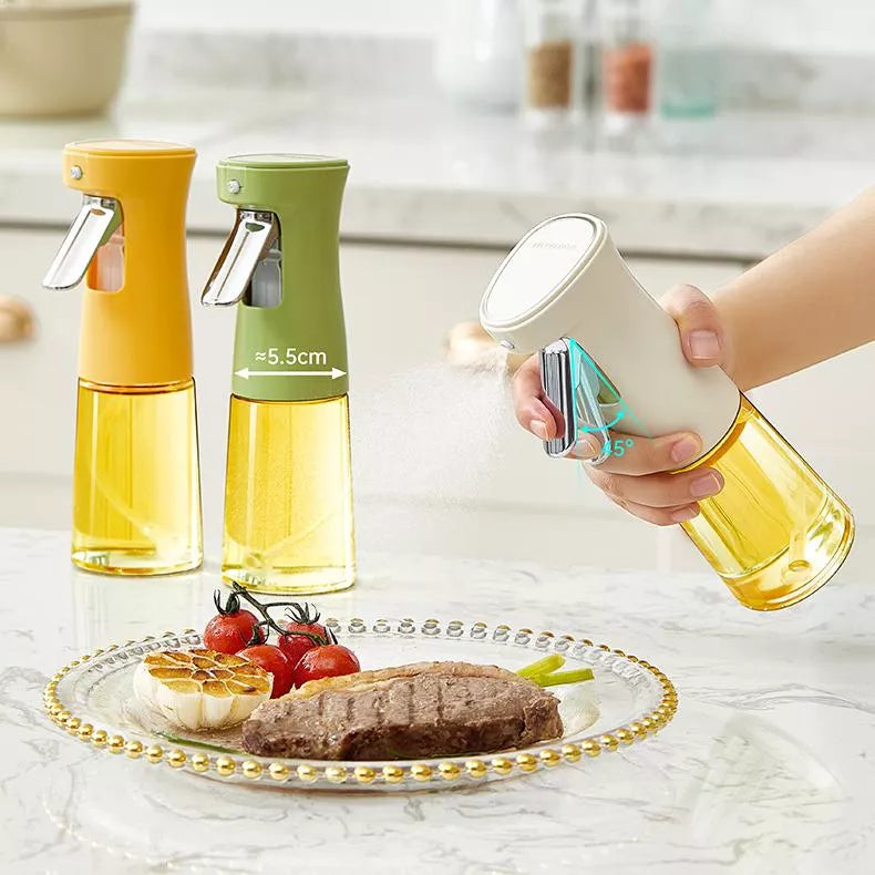 Glass Oil Spray Bottle for Cooking – 200ml Olive Oil Dispenser for Kitchen & BBQ