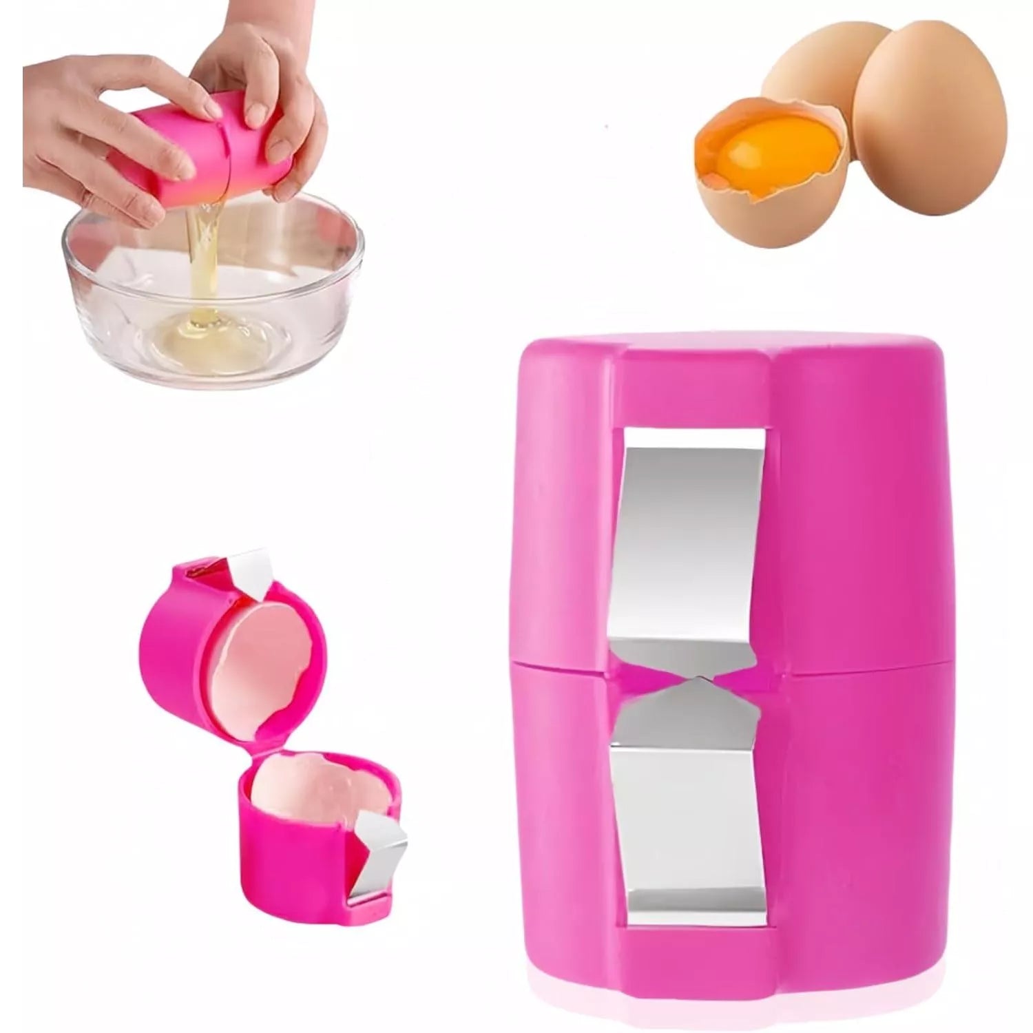 Stainless Steel Eggshell Cutter & Yolk Separator