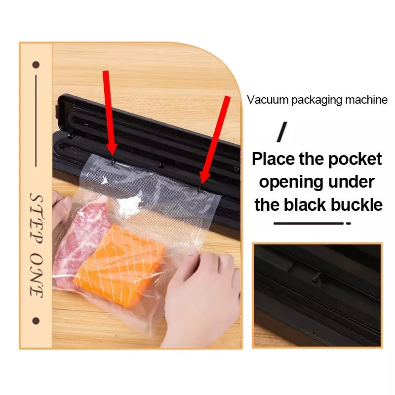 Electric Food Vacuum Sealer Machine with 10 Bags