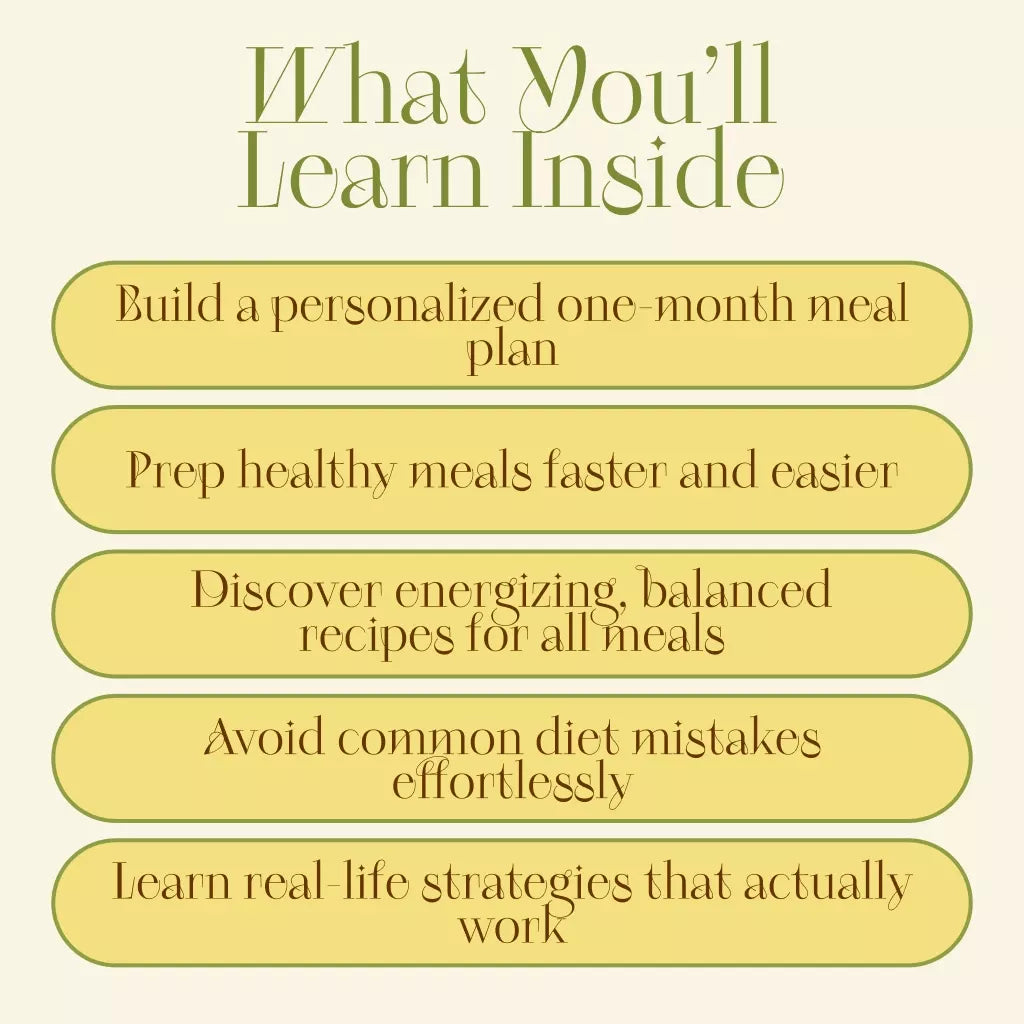 Healthy Meal Plan & Recipe Collection | One-Week or One-Month Healthy Meal Plan with Recipes for Breakfast, Lunch, Dinner & Snacks | Balanced Nutrition eBook