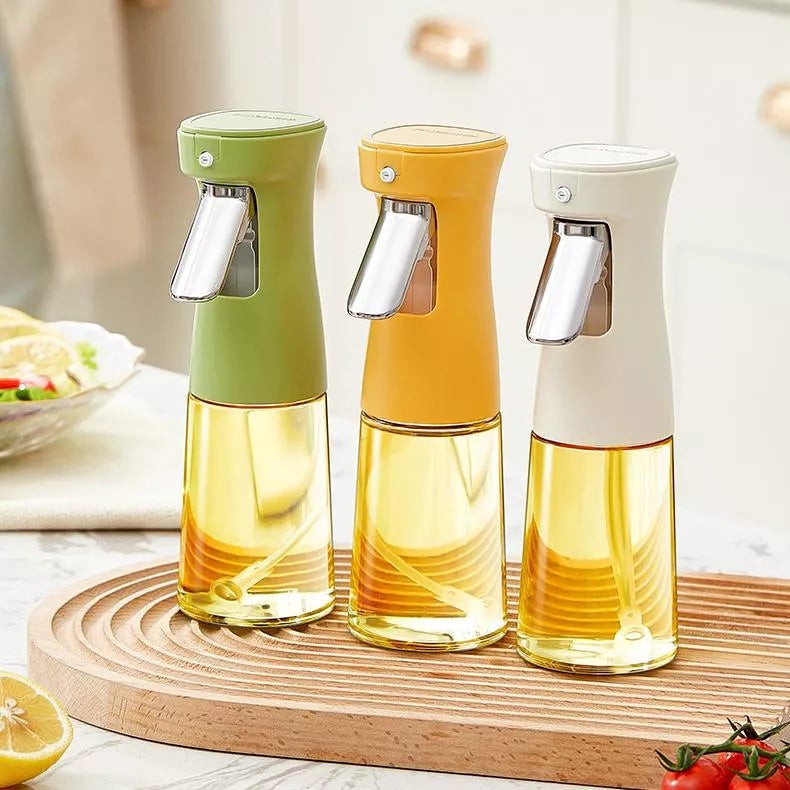 Glass Oil Spray Bottle for Cooking – 200ml Olive Oil Dispenser for Kitchen & BBQ