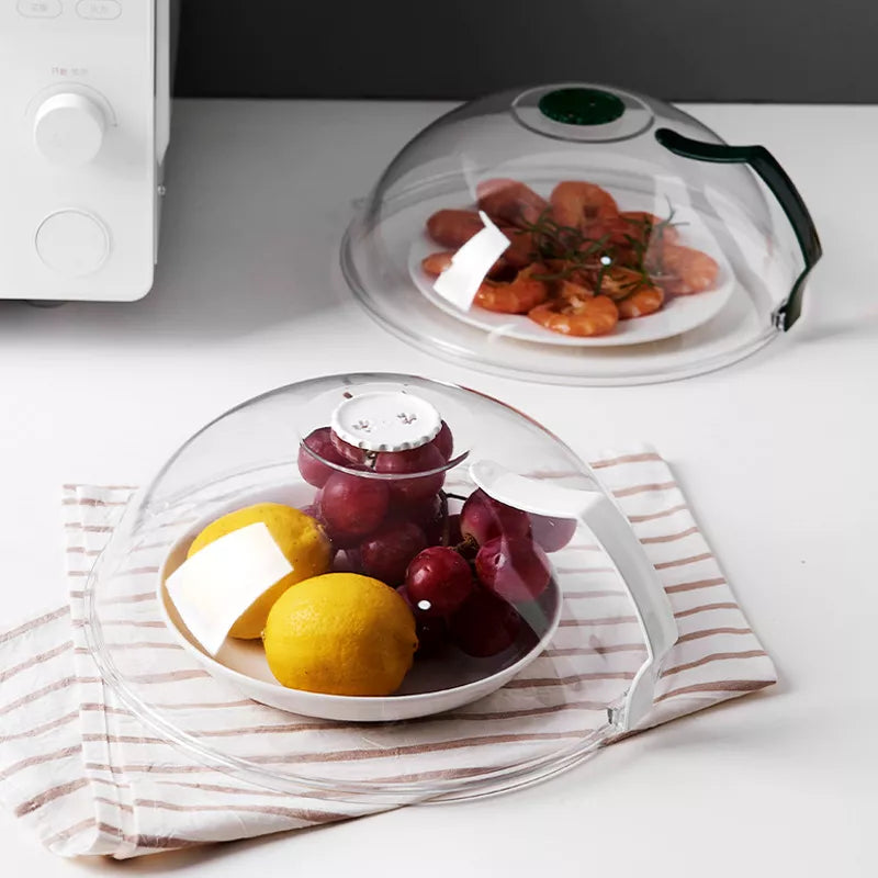 Microwave-Safe Anti-Splash Food Cover with Oil and Mosquito Protection